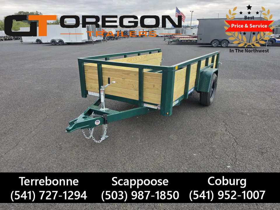 New 2027 Sure-Trac 5x10 3-Board Utility Trailer 3K GVWR *FOREST GREEN