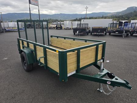 New 2027 Sure-Trac 5x10 3-Board Utility Trailer 3K GVWR *FOREST GREEN