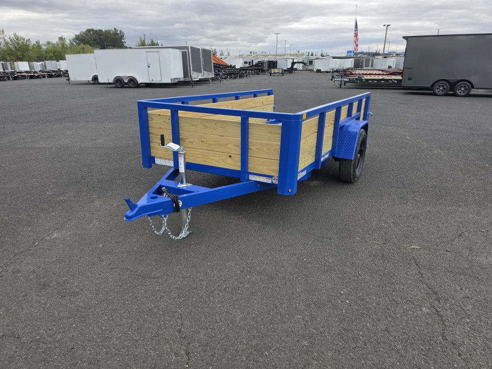 New 2027 Sure-Trac 5x10 3-Board Utility Trailer 3K GVWR *ROYAL BLUE