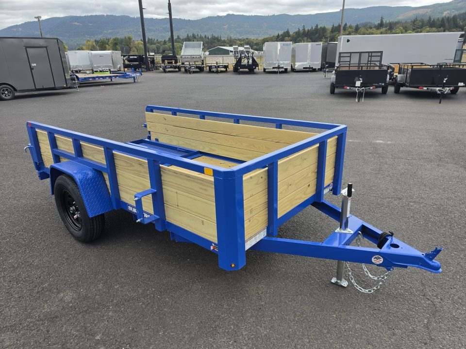 New 2027 Sure-Trac 5x10 3-Board Utility Trailer 3K GVWR *ROYAL BLUE