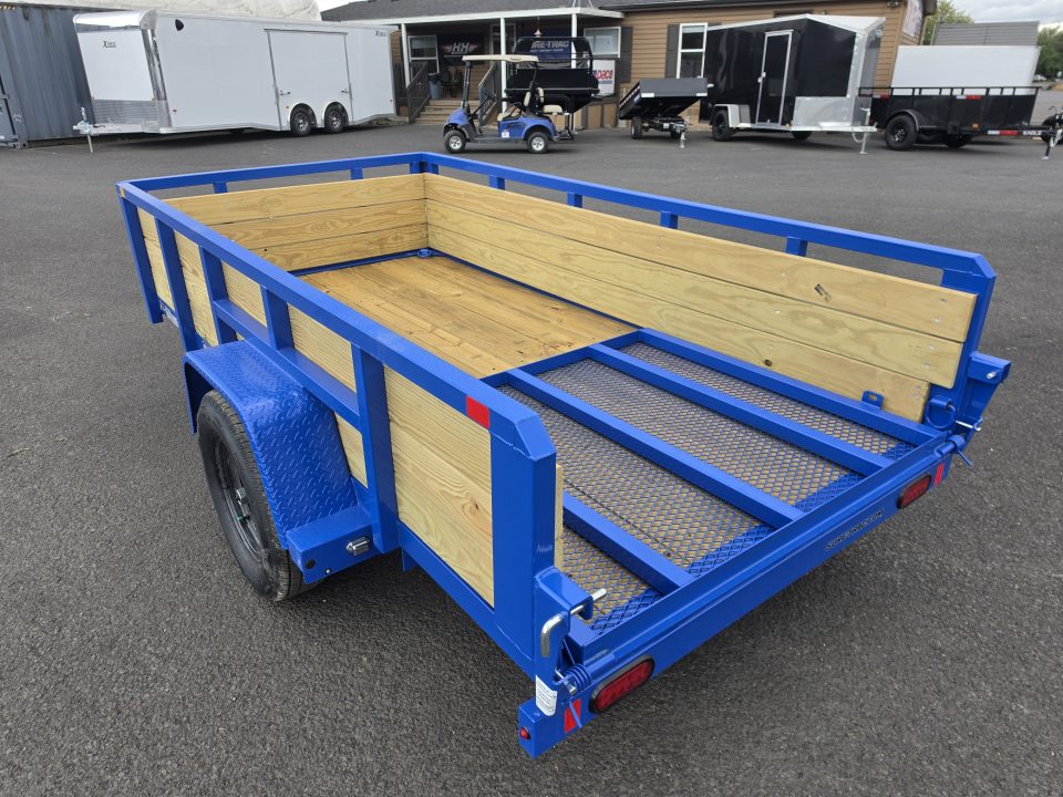New 2027 Sure-Trac 5x10 3-Board Utility Trailer 3K GVWR *ROYAL BLUE