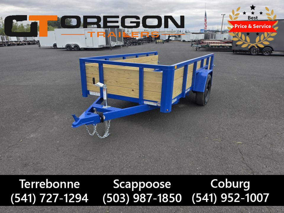 New 2027 Sure-Trac 5x10 3-Board Utility Trailer 3K GVWR *ROYAL BLUE