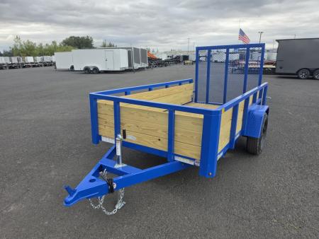 New 2027 Sure-Trac 5x10 3-Board Utility Trailer 3K GVWR *ROYAL BLUE