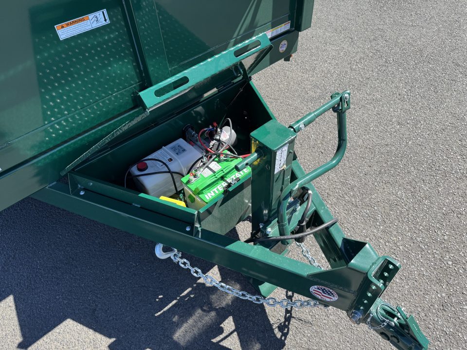 New 2027 Sure-Trac 7x14 Low Pro Scissor Dump 14K GVWR *FOREST GREEN