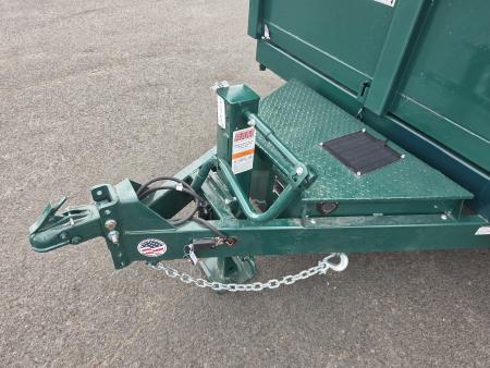 New 2027 Sure-Trac 7x14 Low Pro Scissor Dump 14K GVWR *FOREST GREEN