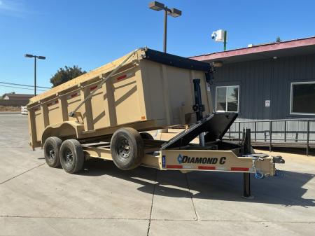 New 2027 Diamond C Trailers LPT207L16X82 7FT X 16FT 15.5K GVW Dump Trailer