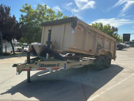 New 2027 Diamond C Trailers LPT207L16X82 7FT X 16FT 15.5K GVW Dump Trailer