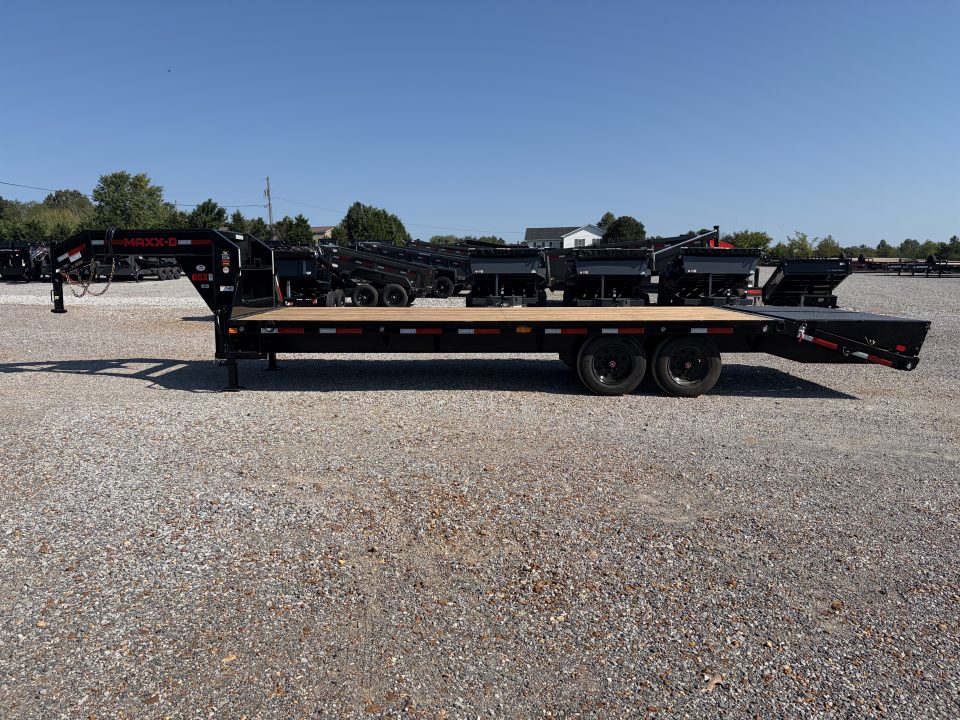 New 2027 MAXXD 102"X25' 17.5K Gooseneck Flatbed Trailer
