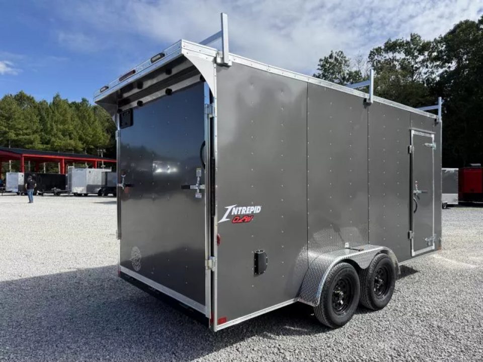 New 2027 Homesteader Trailer 7X16 OHV LADDER RACKS/RAMP DOOR (SPOILER) Cargo / Enclosed Trailer