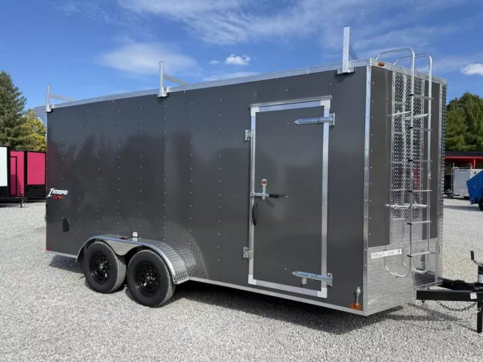 New 2027 Homesteader Trailer 7X16 OHV LADDER RACKS/RAMP DOOR (SPOILER) Cargo / Enclosed Trailer