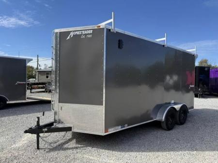 New 2027 Homesteader Trailer 7X16 OHV LADDER RACKS/RAMP DOOR (SPOILER) Cargo / Enclosed Trailer