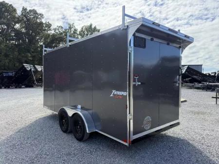 New 2027 Homesteader Trailer 7X16 OHV LADDER RACKS/RAMP DOOR (SPOILER) Cargo / Enclosed Trailer