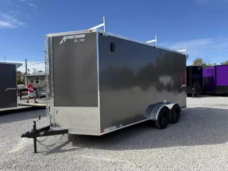 New 2027 Homesteader Trailer 7X16 OHV LADDER RACKS/RAMP DOOR (SPOILER) Cargo / Enclosed Trailer