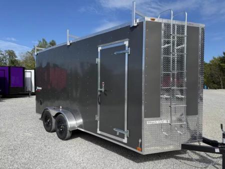 New 2027 Homesteader Trailer 7X16 OHV LADDER RACKS/RAMP DOOR (SPOILER) Cargo / Enclosed Trailer