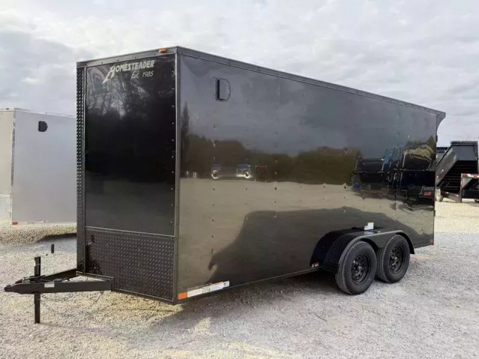 New 2027 Homesteader Trailer 7X16 IT OHV BLACKOUT (SPOILER) Cargo / Enclosed Trailer