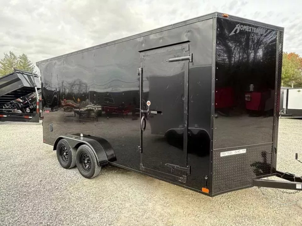 New 2027 Homesteader Trailer 7X16 IT OHV BLACKOUT (SPOILER) Cargo / Enclosed Trailer