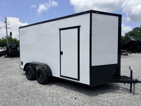 New 2027 Cargo United 7x14 TA (7FT HT) BLACKOUT .80 Polycore Cargo / Enclosed Trailer