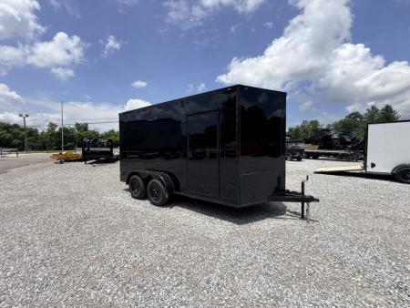 New 2027 Cargo United 7x14 TA (7FT HT) BLACKOUT .80 Polycore Cargo / Enclosed Trailer