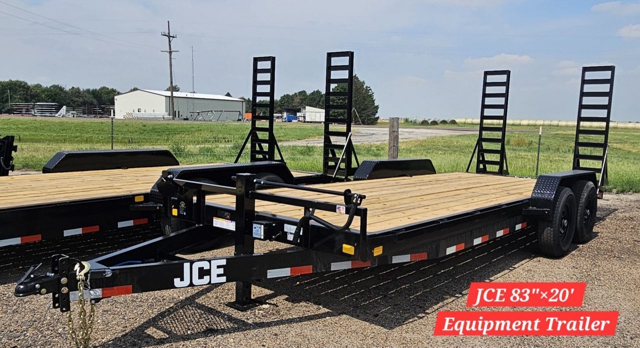 New 2027 JCE 83" x 20' x 6 in. Channel Equipment Trailer