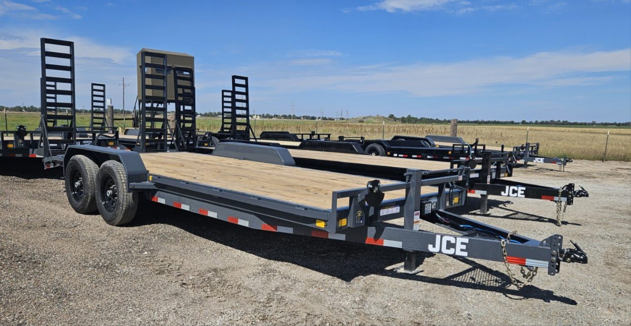 New 2027 JCE 83" x 20' 6 in. Channel Equipment Trailer
