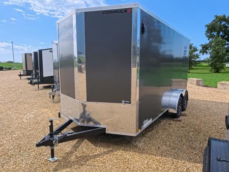 New 2027 Formula Trailers 7 x 16 x 7 Traverse Flat Top V-Nose with 7K GVWR, 16 OC Wall Posts , Ramp Extension and More - Cargo / Enclosed Trailer