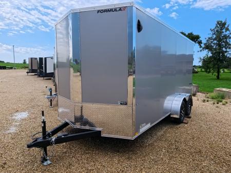 New 2027 Formula Trailers 7 x 16 x 7 Traverse Flat Top V-Nose with 7K GVWR, Rear Flare w/2 LED Loading Lights, 16  OC Wall Posts and More - Cargo / Enclosed Trailer