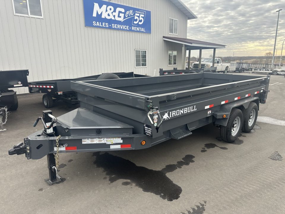 New DWB 83X14 14.9K DUMP TRAILER - GRAY