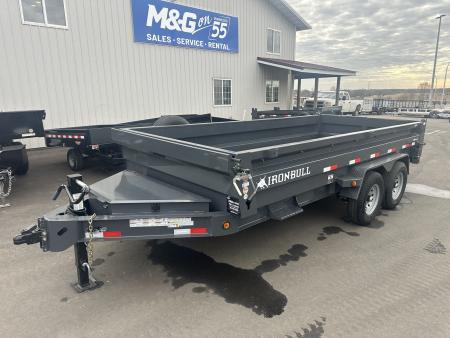 New DWB 83X14 14.9K DUMP TRAILER - GRAY