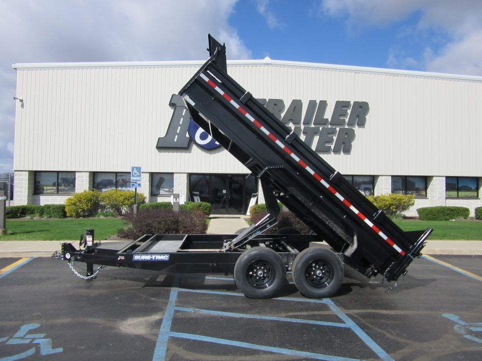 New 2027 Sure-Trac 7 x 14 ST-HSDU8214-140 Telescopic Dump Trailer 14K