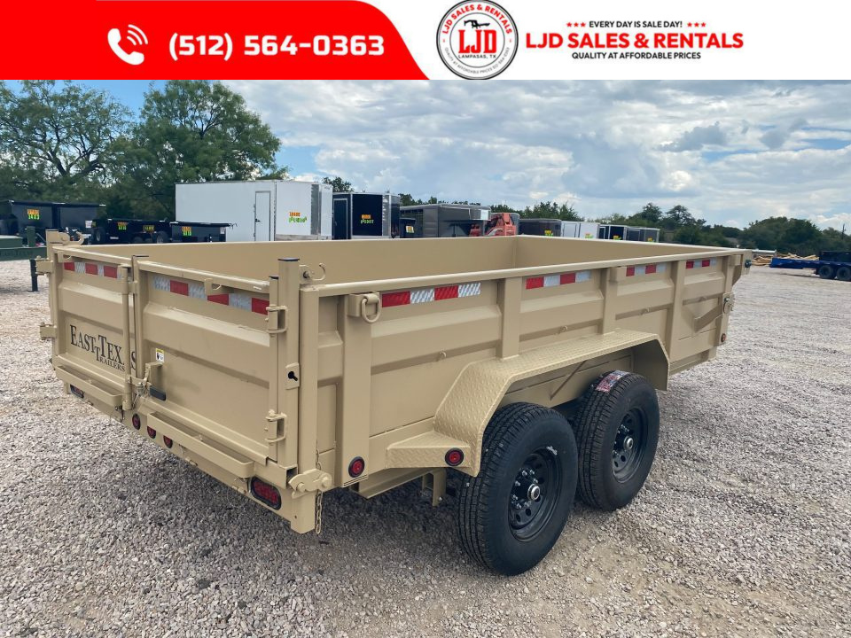 New 2027 East Texas - 83" x 14 - 14K GVWR Dump Trailer