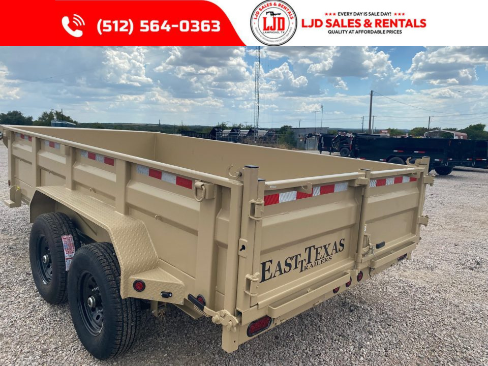 New 2027 East Texas - 83" x 14 - 14K GVWR Dump Trailer
