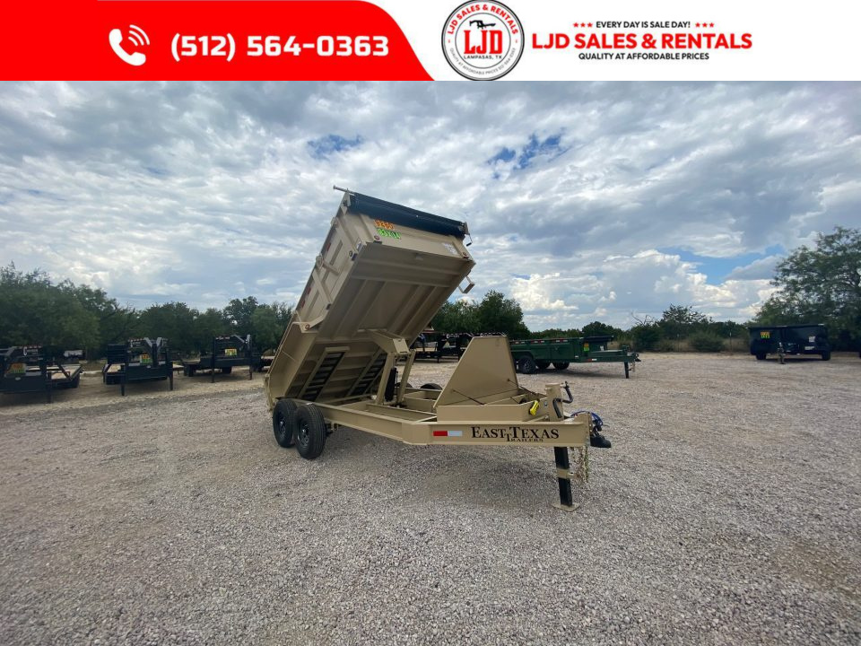New 2027 East Texas - 83" x 14 - 14K GVWR Dump Trailer