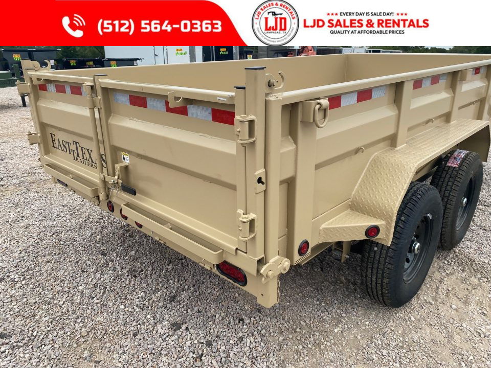 New 2027 East Texas - 83" x 14 - 14K GVWR Dump Trailer