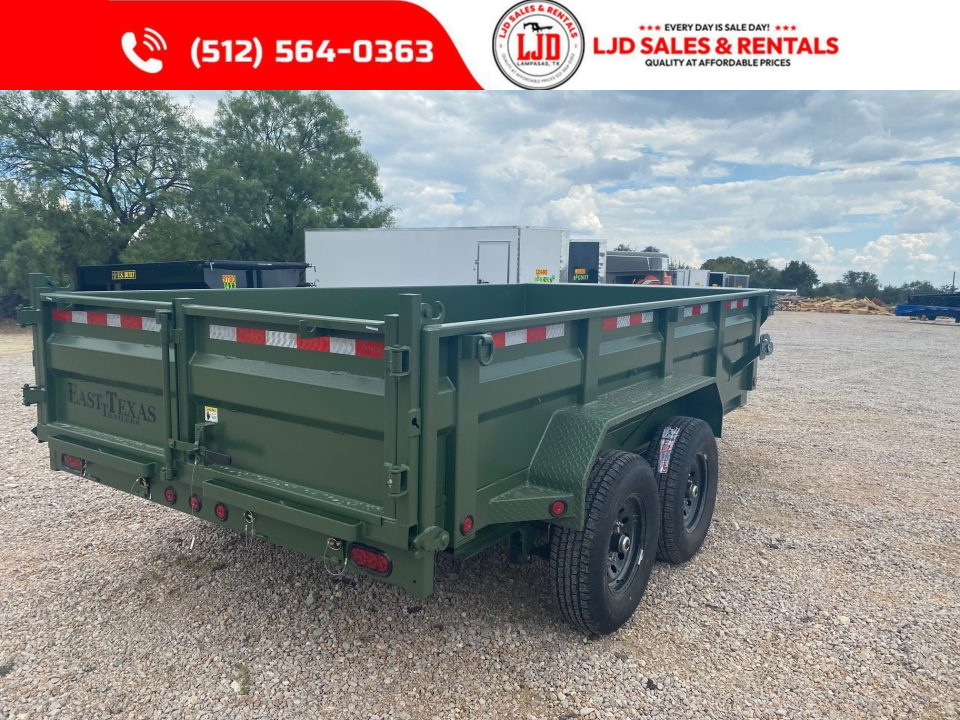 New 2027 East Texas - 83" x 14 - 14K GVWR Dump Trailer