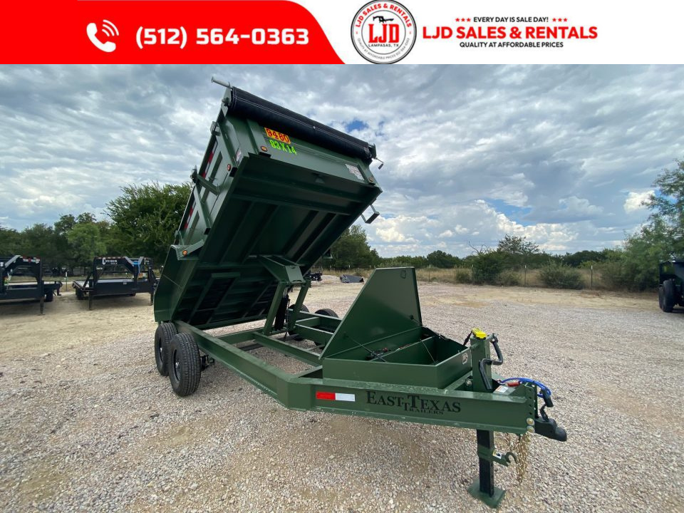 New 2027 East Texas - 83" x 14 - 14K GVWR Dump Trailer