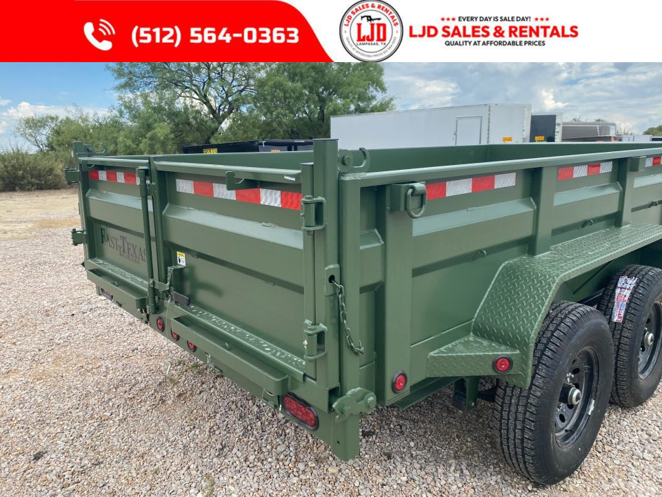 New 2027 East Texas - 83" x 14 - 14K GVWR Dump Trailer