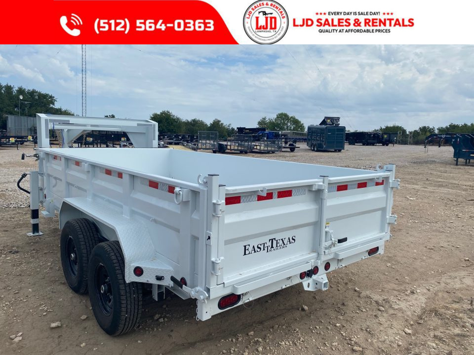 New 2027 East Texas - 83" x 14 - 14K GVWR Dump Trailer - Gooseneck