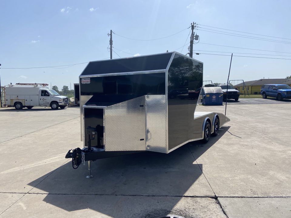 New Dirt late model Rampover Newton Custom Trailer