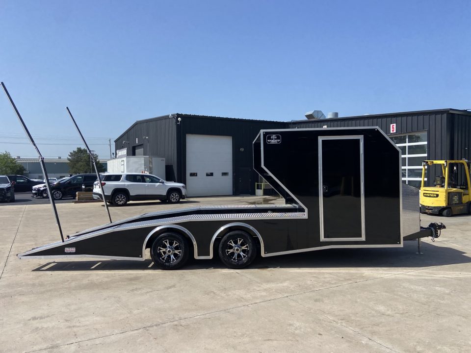 New Dirt late model Rampover Newton Custom Trailer