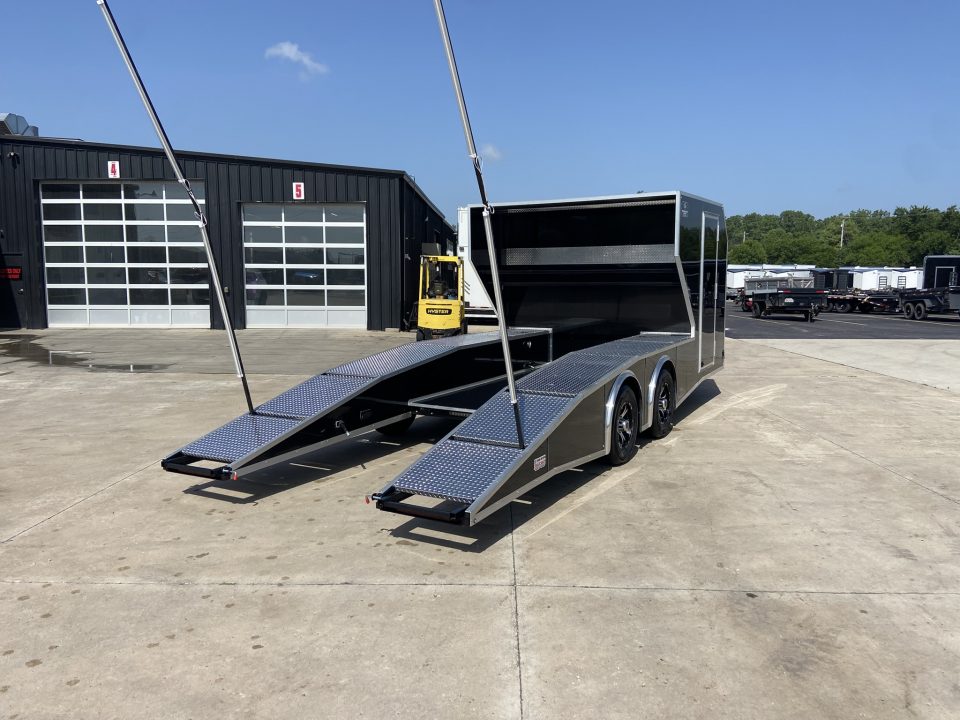 New Dirt late model Rampover Newton Custom Trailer