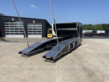New Dirt late model Rampover Newton Custom Trailer