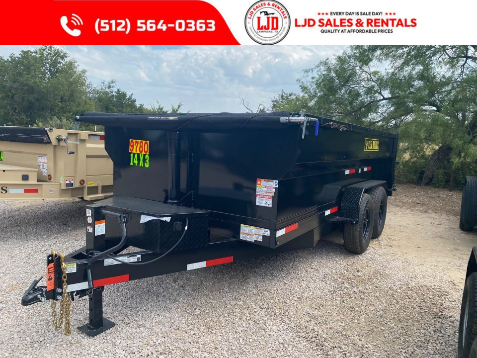 New 2026 US Built - Dump Trailer 14'x3' - Tarp - 14K GVWR