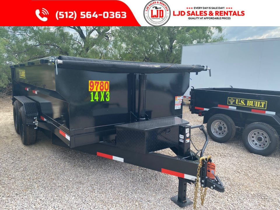 New 2026 US Built - Dump Trailer 14'x3' - Tarp - 14K GVWR