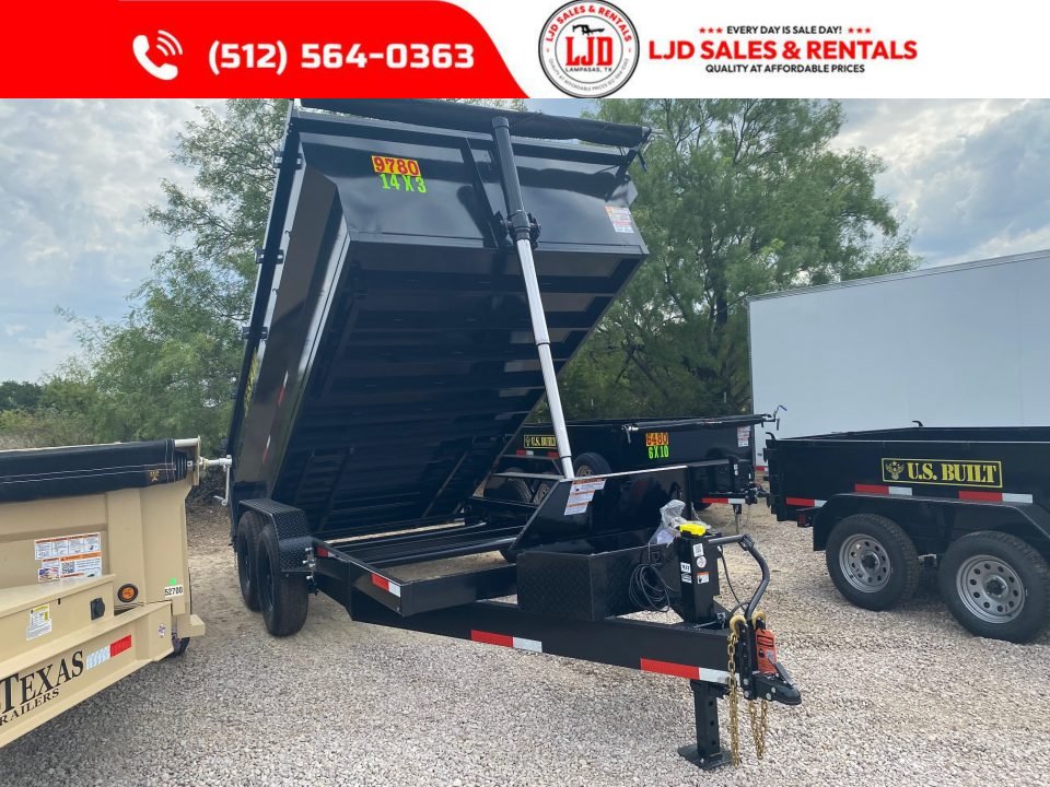 New 2026 US Built - Dump Trailer 14'x3' - Tarp - 14K GVWR