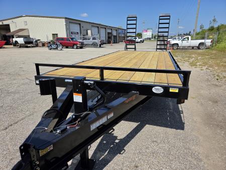 New 2027 Quality Steel and Aluminum 102  x 24' 14K Flatbed Deckover Trailer #272576 Deckover Trailer
