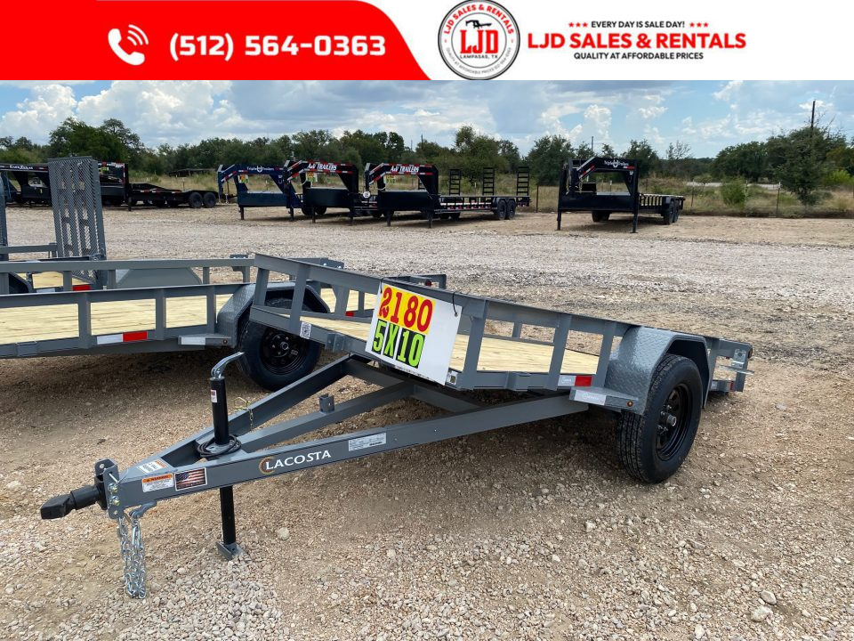 New 2027 Lacosta - 5 x 10 - Tilt Trailer