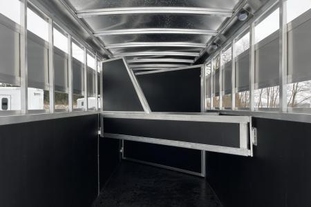 New 2026 Shadow White 3 Horse Bumperpull Slant Trailer / Livestock Trailer with Removable Dividers and Tack Room Horse Trailer