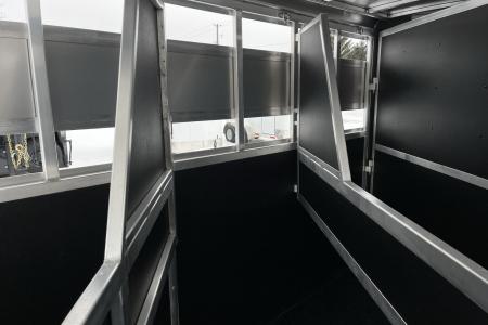 New 2026 Shadow White 3 Horse Bumperpull Slant Trailer / Livestock Trailer with Removable Dividers and Tack Room Horse Trailer