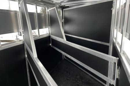 New 2026 Shadow White 3 Horse Bumperpull Slant Trailer / Livestock Trailer with Removable Dividers and Tack Room Horse Trailer