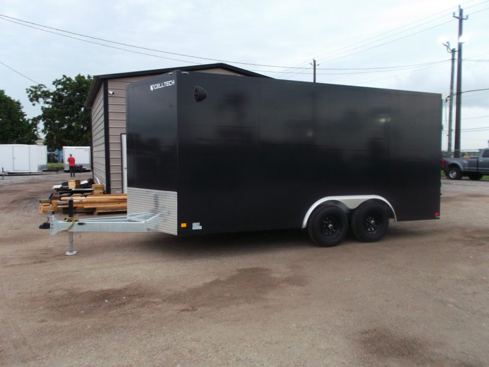 New 2026 Cell-Tech Trailers 8.5x16 Cargo Trailer / Enclosed Trailer / Construction Trailer / Industrial Trailer / 7ft Interior / 5200# Axles / E-Track / Black Screwless Exterior / Bulldog Coupler / HEAVY DUTY Cell Tech Walls and Floor